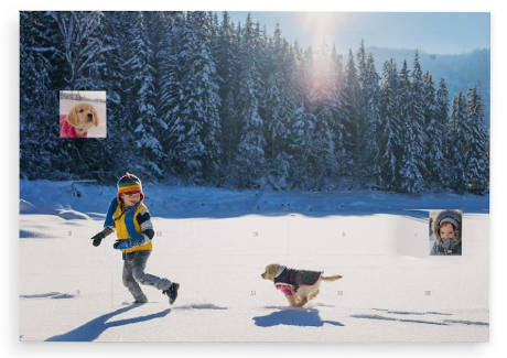 personalisierter Foto-Adventskalender ohne Schokolade von Cewe 2019