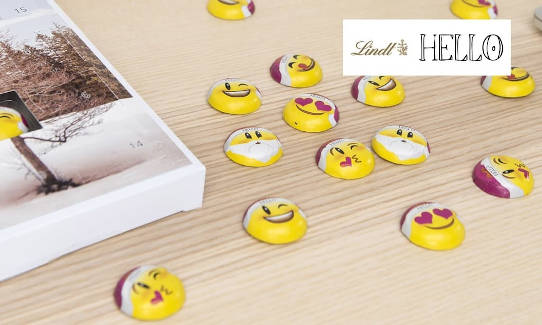 Lindt HELLO Smiley und Emoji Foto-Adventskalender 2019