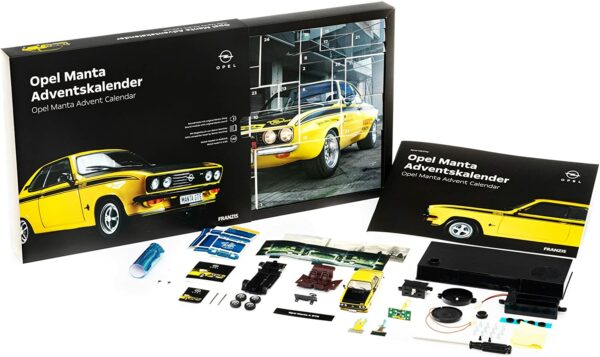 Inhalt - Franzis 55145-0 Adventskalender Opel Manta 2021