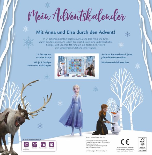 Die Eiskönigin 2 Adventskalender 2020 Inhalt