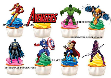 Avengers Figuren Cupcake-Dekoration