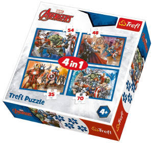 Puzzle, Avengers, 4-in-1