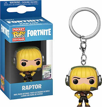 Adventskalender Füllideen - Funko Pocket Pop Fortnite Schlüsselanhänger - Fortnite Raptor 