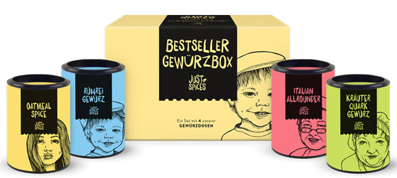 Gewürze Just Spices in 4er Set