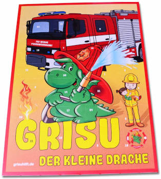 Schokolade Adventskalender Grisu der kleine Drache 2018
