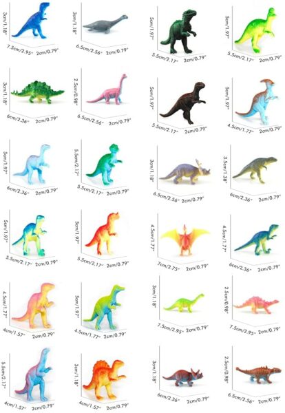 Adventskalender Dinosaurier Maße Figuren
