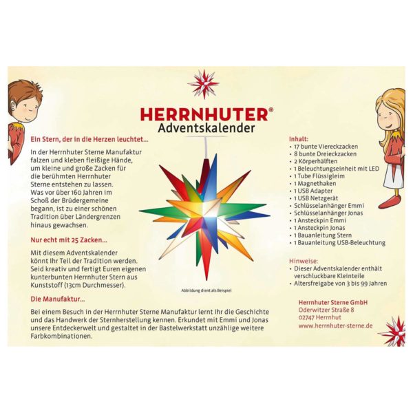 Herrnhuter Adventskalender 2020 Inhalt
