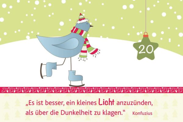 Inhalt - Hosentaschenadventskalender 2021