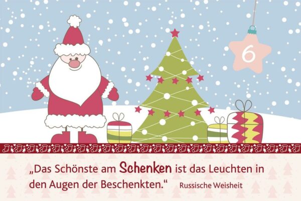 Inhalt - Hosentaschenadventskalender 2021