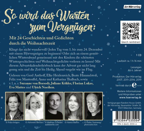 Hörbuch Adventskalender 2020 Inhalt