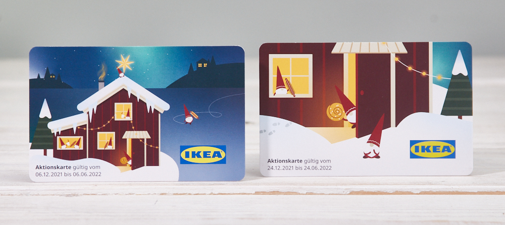 Aktionskarten Gutscheinkarten Ikea Adventskalender 2021