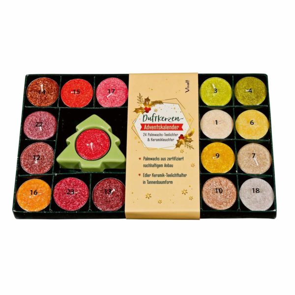 Inhalt Duftkerzen Adventskalender