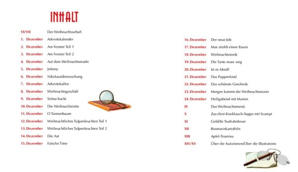 Inhalt Adventskalenderbuch