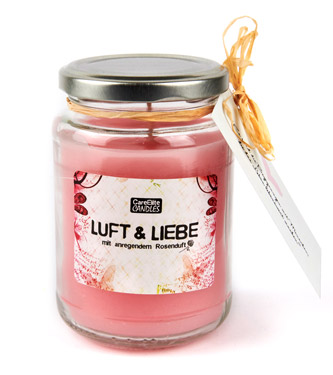 CareElite Luft & Liebe Duftkerze Rose