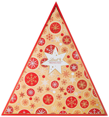 Lindt Adventskalender Tannenbaum Schneeflocke 2018