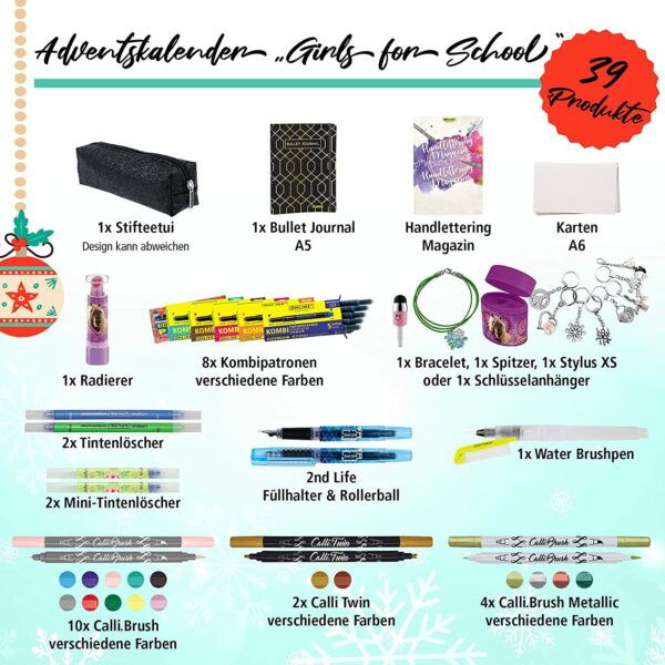 Inhalt - ONLINE Adventskalender "Girls for school" 2021