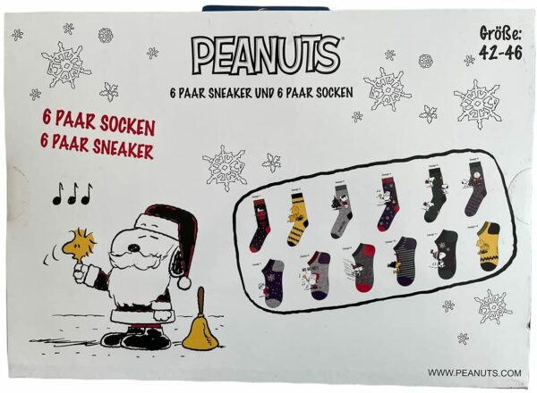 Peanuts Herrensocken Adventskalender Inhalt Adventskalender