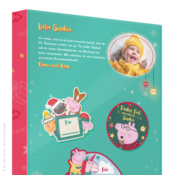 Framily Foto-Adventskalender - Peppa Wutz Inhalt 2