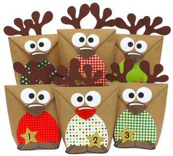 Renntiere-DIY-Adventskalender-Set