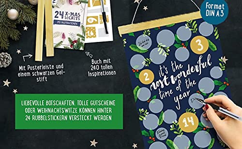 24 X-MAS SECRETS - Rubbel-Adventskalender Inhalt Bild 1