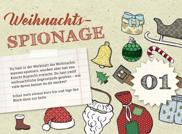 Rätsel Adventskalender 2020 Inhalt
