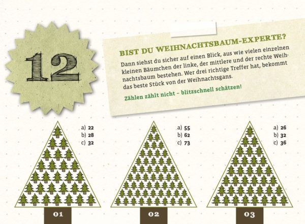 Rätsel Adventskalender 2020 Inhalt