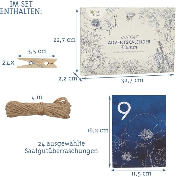 Saatgut Adventskalender 2020 Inhalt