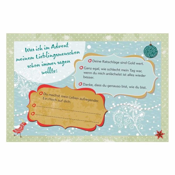 Schenk dir Zeit Adventskalender 2020 Inhalt