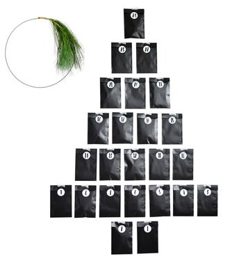 Schwarzer Adventskalender für Männer
