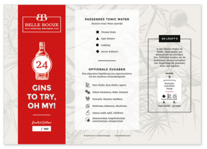 Gin Adventskalender belle booze 2021
