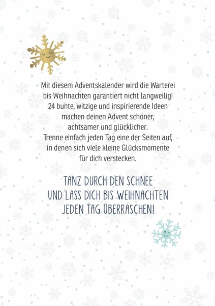 Tanz durch den Schnee Adventskalender Inhalt