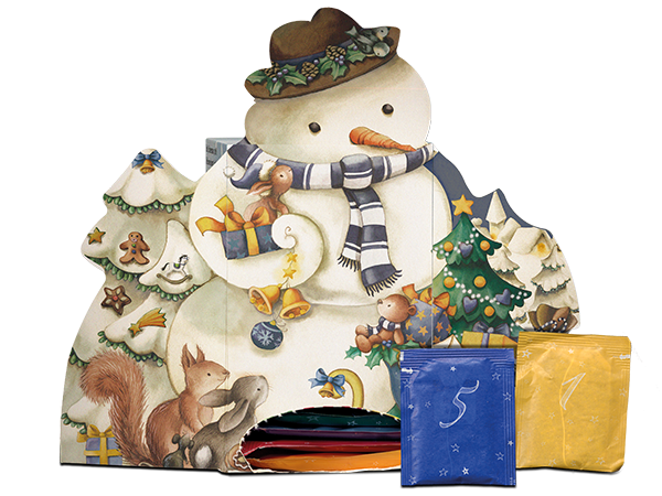 Goldmännchen Schneemann Tee-Adventskalender, Bild 1