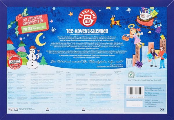 Teekanne Adventskalender 2020 Inhalt