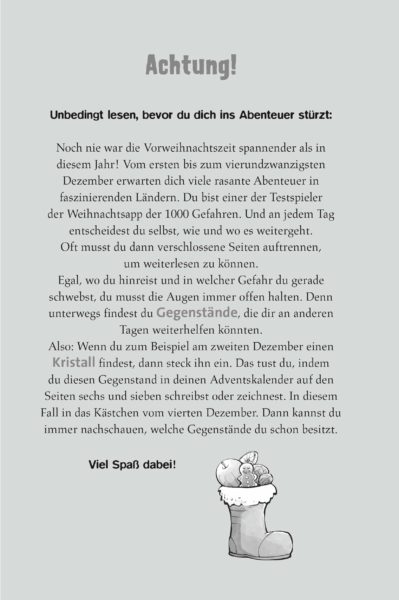 Weihnachtsapp Adventskalender 2020 Inhalt