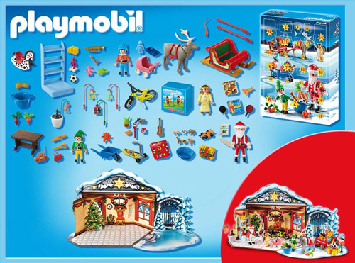 Weihnachtsmann-beim-Geschenkepacken-Adventskalender-2013