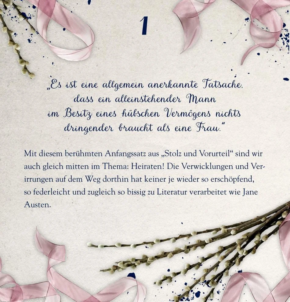 Zettelkalender Jane Austen 2020 Inhalt