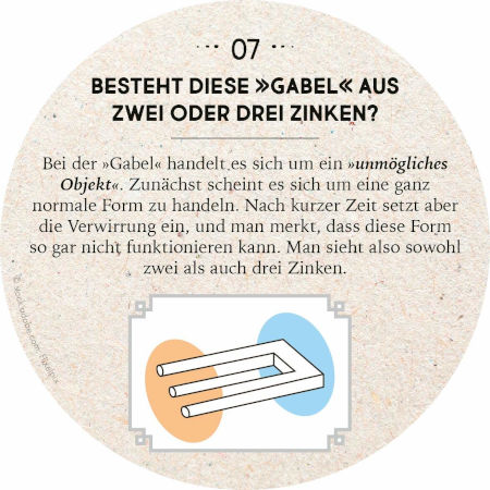 Adventskalender in der Dose - 24 optische Illusionen Inhalt 4