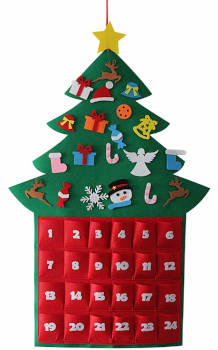 amosfun adventskalender hängender weihnachtsbaum
