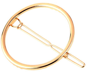 Haarspange Gold rund