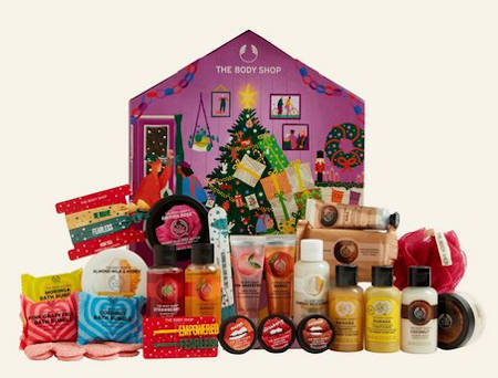 Contents: The Body Shop Make It Real Together Advent Calendar 2020