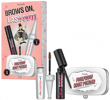 benefit brown on, lash out! set