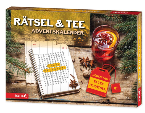 amazon Roth Adventskalender Rätsel & Tee