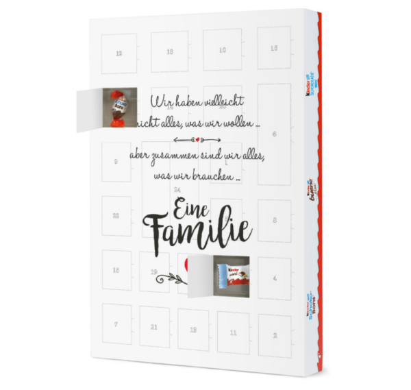 Wir sind eine Familie Adventskalender artboxone Kinder