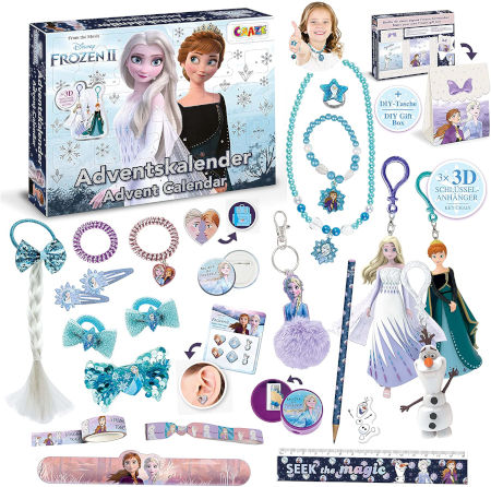 CRAZE ADVENTSKALENDER Frozen II Spielzeugkalender Inhalt