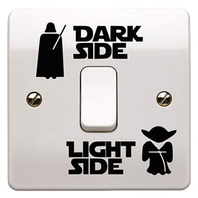 Star Wars Aufkleber Lichtschalter