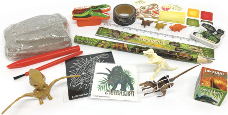 Dinos Art Adventskalender Inhalt