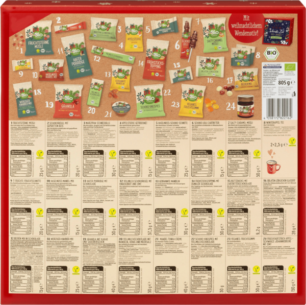 Adventskalender dm Bio Produkte 2021