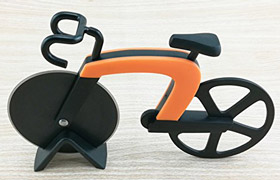 Pizzaschneider in Fahrradform