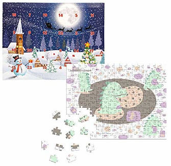 Fotopuzzle Dino Adventskalender