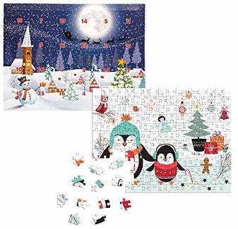 Fotopuzzle Pinguin Adventskalender